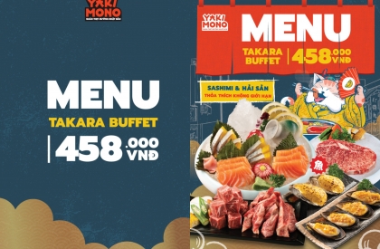(MIỀN BẮC) MENU BUFFET TAKARA